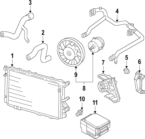 Water Pump for 2005 Audi A4 #1