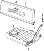 8941042743 - : Tail Gate for Isuzu Image