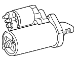 1121510001 - Electrical: Starter for Mercedes-Benz Image