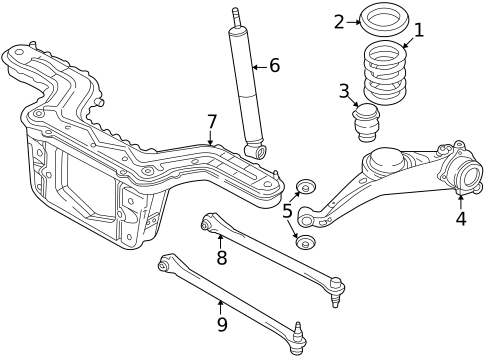 Rear Suspension for 2007 Mercury Mariner #1