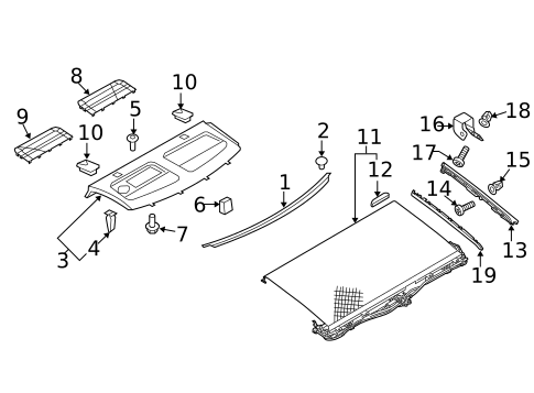 Interior Trim - Rear Body for 2010 Audi A5 Quattro #0