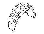 5H0810972D - Body: Wheelhouse Liner for Volkswagen Image