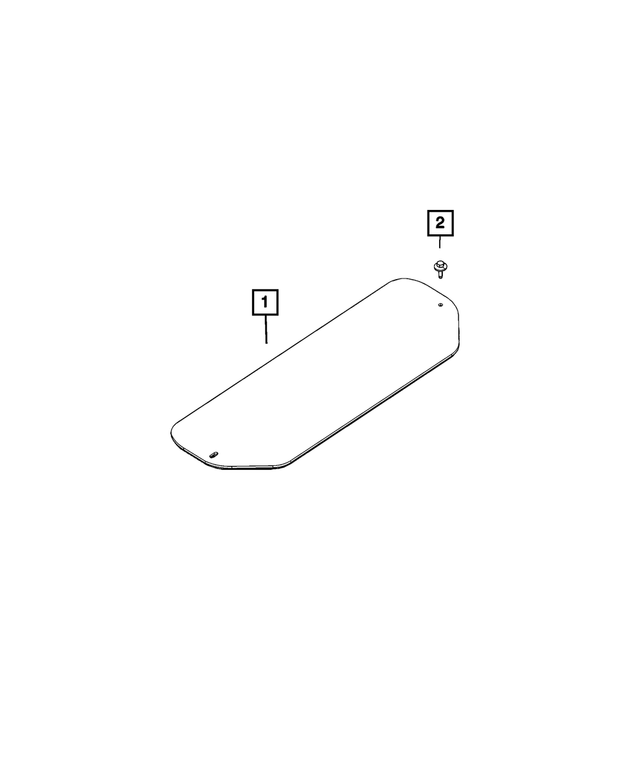« 68436629AB – Interior Trim : Plancher Bouchon pour Mopar Image »