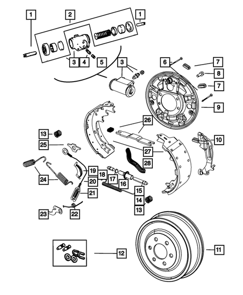 Rear Brakes for 2002 Dodge Dakota #1