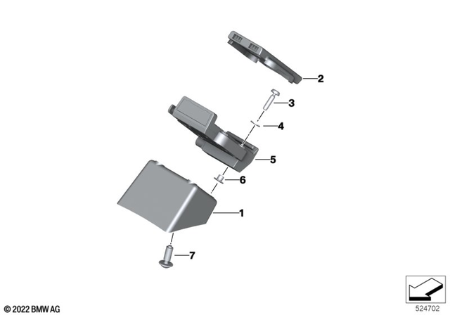 77525A64DC0 - : Navigator Holder for BMW-Motorrad Image