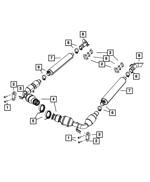 Exhaust System for 2010 Dodge Viper #0