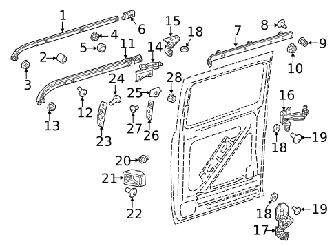 Doors for 2023 Mercedes-Benz Metris #2
