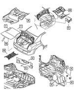4628995AD - Interior Trim: Luggage Compartment Carpet, Left for Mopar Image