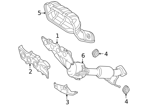 Exhaust Manifold for 2004 Mazda 3 #0