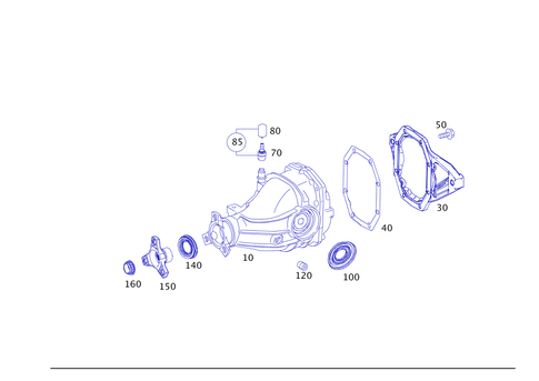 Rear Axle Differential for 2013 Mercedes-Benz C 250 #0