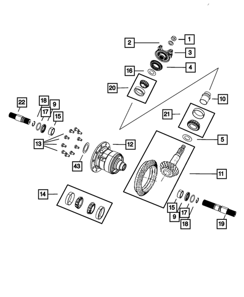 Rear Axle; Housing, Differential and Vent for 2009 Dodge Viper #0