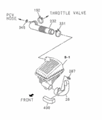 8971632372 - Electrical/Exhaust/Heater/Fuel: DUCT, AIR IN. for Acura Image