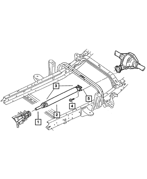 Propeller Shaft for 2003 Dodge Durango #1