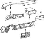 5541090G28 - Body: Cluster Panel for Toyota: Land Cruiser Image