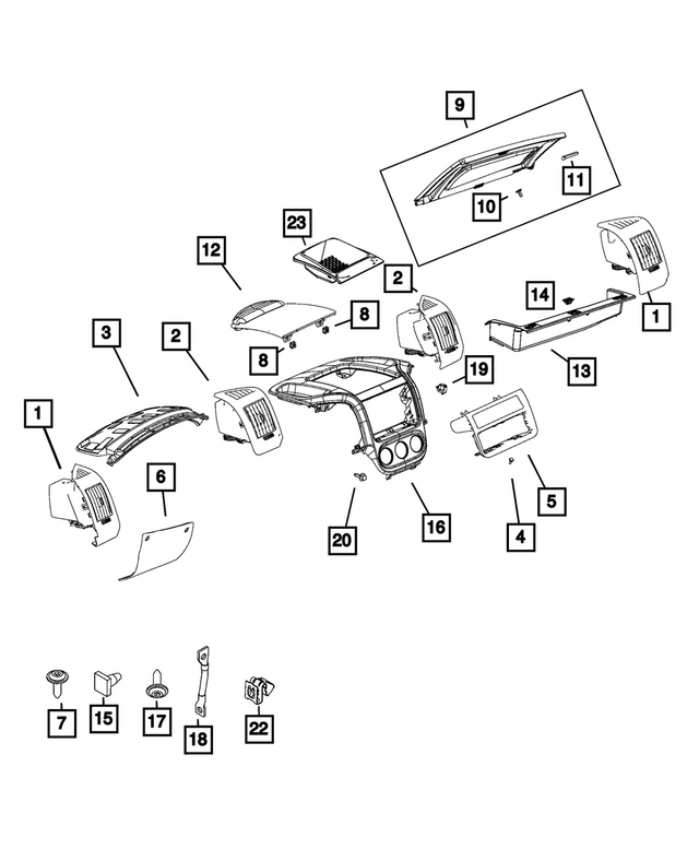 7QX37SC2AA - : Air Conditioning &amp; Heater Outlet, Left for Mopar Image