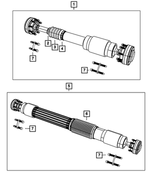 52853346AF - Rear Axle; Dana 226 MM; Differential and Drive Line: Drive Shaft for Jeep: Wrangler, Wrangler JK Image