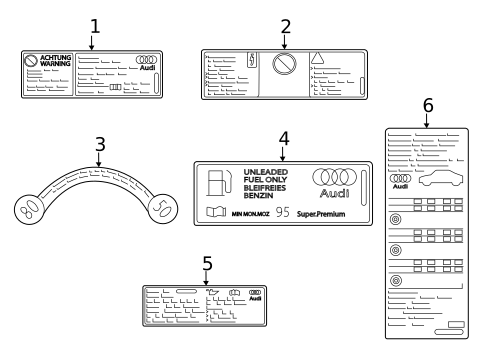 Labels for 2019 Audi A3 #1