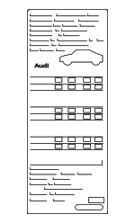 8V0010502PD - : 2018-2019 Audi - Tire Info Label for Audi: A3, A3 Quattro Image