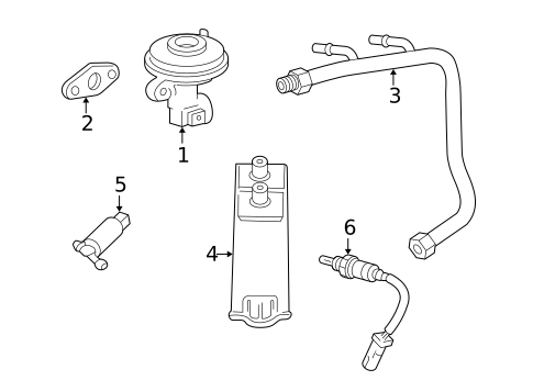 EGR & Related Components for 2005 Ford Freestar #0