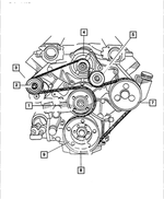 6502135 - Cooling: Hex Flange Nut, Mounting for Mopar Image