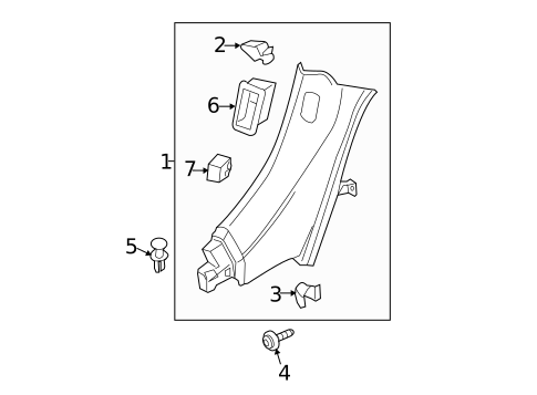 Interior Trim - Quarter Panels for 2015 Audi R8 #0