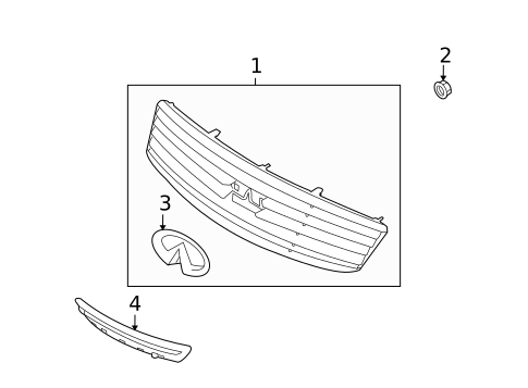 Grille & Components for 2015 INFINITI Q40 #0