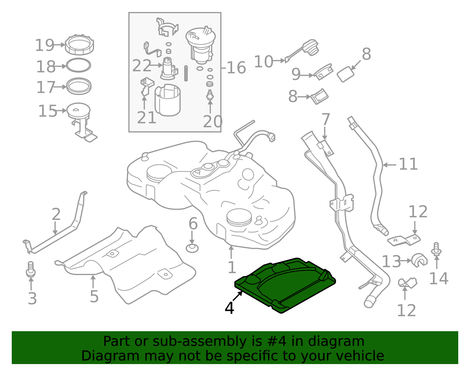 2014-2025 Subaru BRZ Fuel Tank Skid Plate 42045CA021 | Subaru
