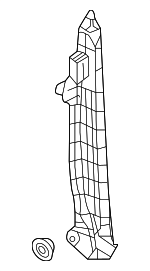 74105TR3A10 - Body: Rear Shield for Honda: Civic Image