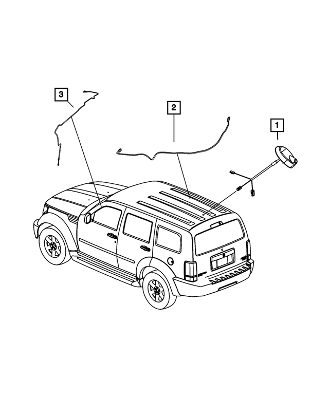 56040837AD - : Satellite Radio Cable for Mopar Image
