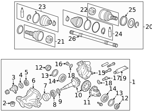 Axle & Differential for 2016 INFINITI QX70 #7