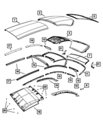68028461AA - Body Sheet Metal Except Doors: Clip for Mopar Image