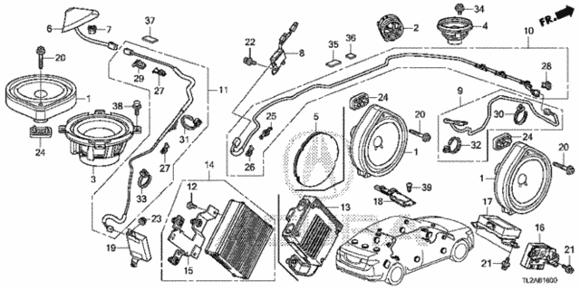 Radio Antenna - Speaker for 2013 Acura TSX #0
