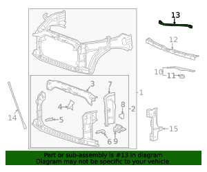 2019-2022 GM Diagonal Brace 84455014 GM | GMPartsDirect.com