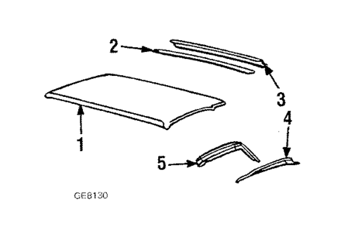 Roof & Components for 1987 GMC Caballero #0