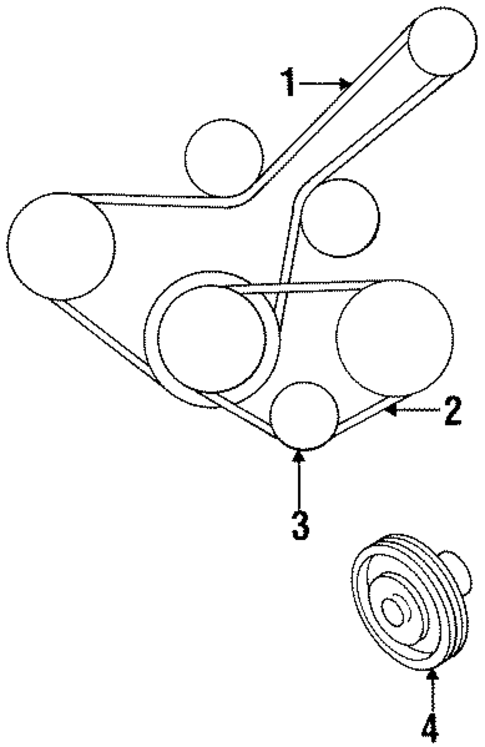 Belts & Pulleys for 1997 Nissan Altima #0