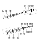 68207646AA - TR6060; 6-Speed; Manual Transmission: Shim for Mopar Image