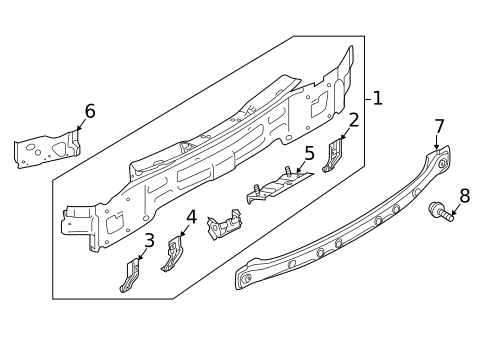 Rear Body for 2018 Volkswagen Atlas #0