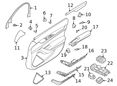 Rear Door for 2023 Jaguar XF #3