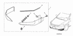 8F01SAAD0026 - Accessory Components: SCREW, TAPPING (5X18) for Honda Image