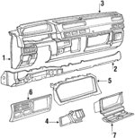 MB757039 - : Instrument Panel for Mitsubishi: Van Image