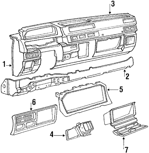 Instrument Panel for 1987 Mitsubishi Van #0
