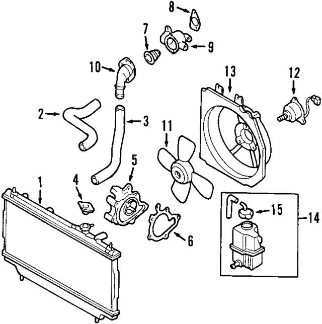 B35S15200C - : Radiator for Mazda Image