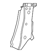 41215A37B34 - Body: Pillar Reinforced for BMW: 740i, 750e xDrive, 760i xDrive, i7 Image