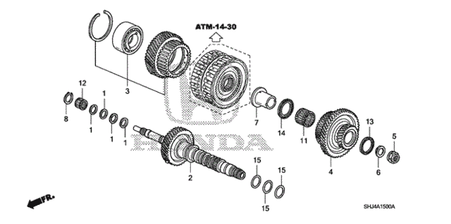 AT Mainshaft ('07-) for 2007 Honda Odyssey #0