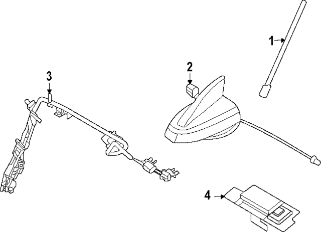 N1WZ18936A - Electrical: Antenna for Ford: Ranger Image