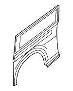 760361PA0F - Body: Side Panel for Nissan: NV1500, NV2500, NV3500 Image