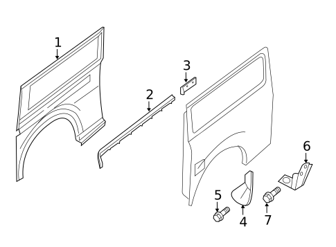 Side Panel & Components for 2018 Nissan NV3500 #3