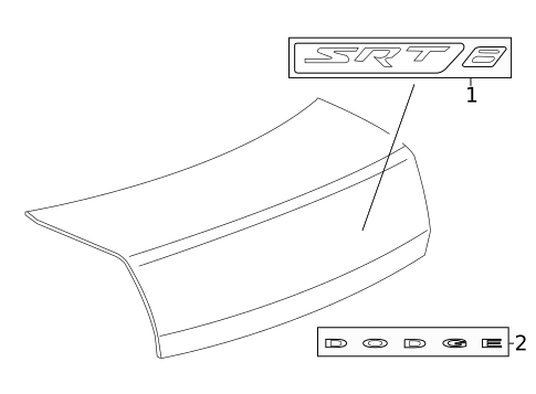 Exterior Trim - Trunk for 2018 Dodge Challenger #0