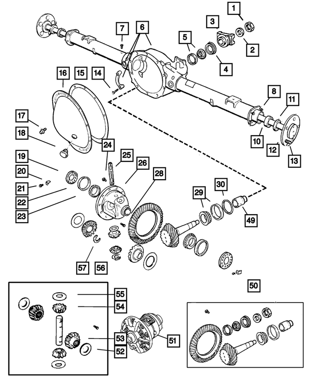 6028041 - Rear Axle: Pinion Yoke Nut for Mopar Image