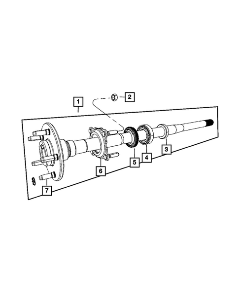 Rear Axle Shafts for 2009 Jeep Wrangler #0